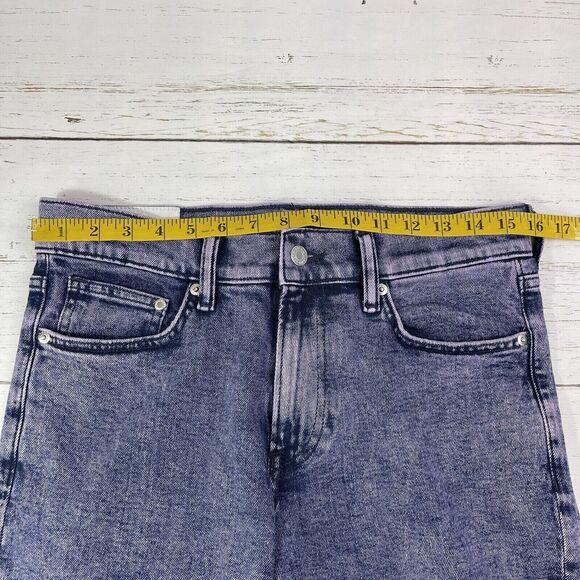 H&M Jeans Womens Size 30X32 Purple Stonewashed Hi Rise Stretch Medium Wash Denim - Picture 5 of 15